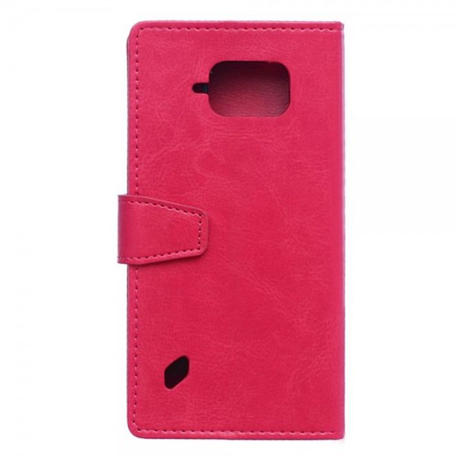 Samsung Galaxy S6 Active Crazy Horse Leder Case - rosa