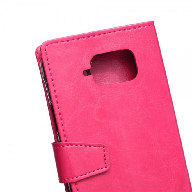 Samsung Galaxy S6 Active Crazy Horse Leder Case - rosa