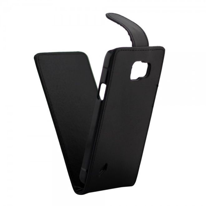 Samsung Galaxy S6 Active Leder Flip Case vertikal - schwarz