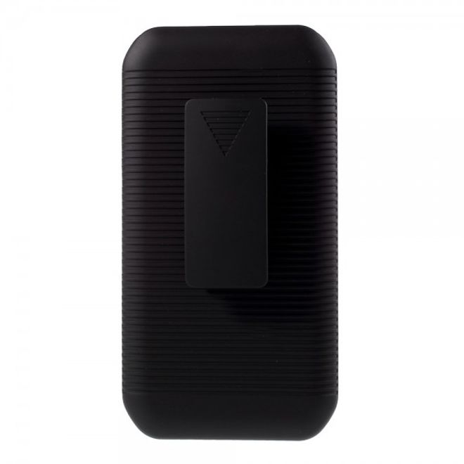 Samsung Galaxy S6 Active Gummiertes, robustes Hart Plastik Case mit Gurthalterung