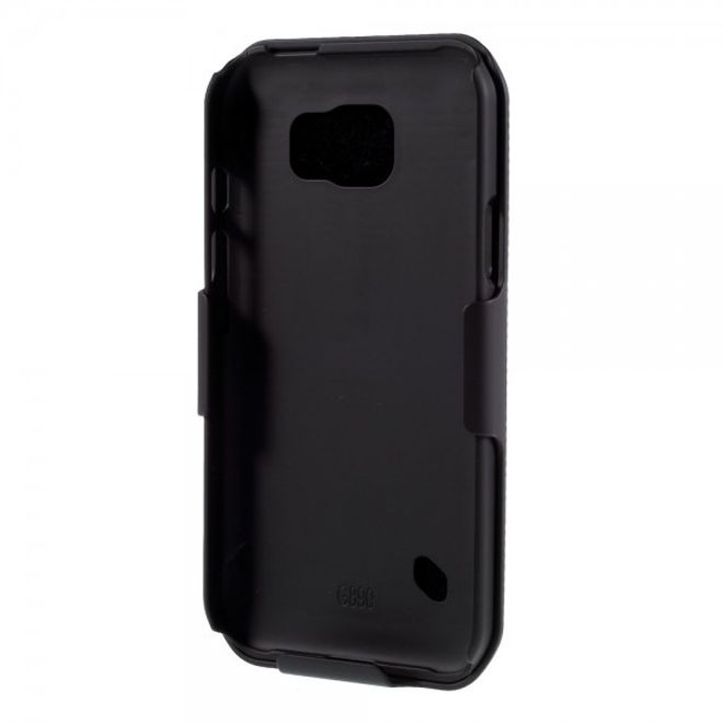 Samsung Galaxy S6 Active Gummiertes, robustes Hart Plastik Case mit Gurthalterung