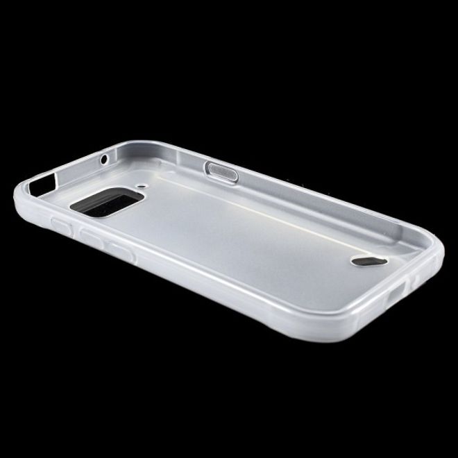 Samsung Galaxy S6 Active Elastisches, leicht glänzendes Plastik Case - transparent