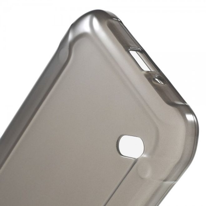 Samsung Galaxy S6 Active Elastisches, leicht glänzendes Plastik Case - grau