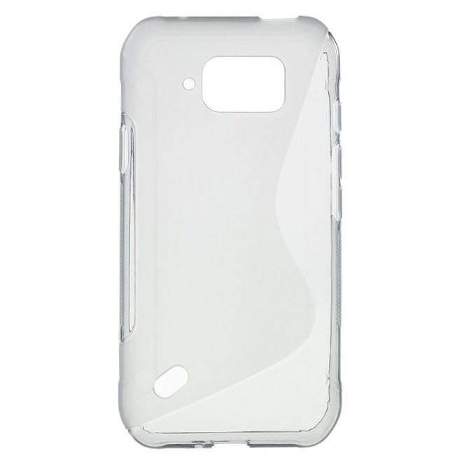 Samsung Galaxy S6 Active Elastisches Plastik Case S-Shape - grau