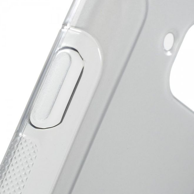 Samsung Galaxy S6 Active Elastisches Plastik Case S-Shape - grau