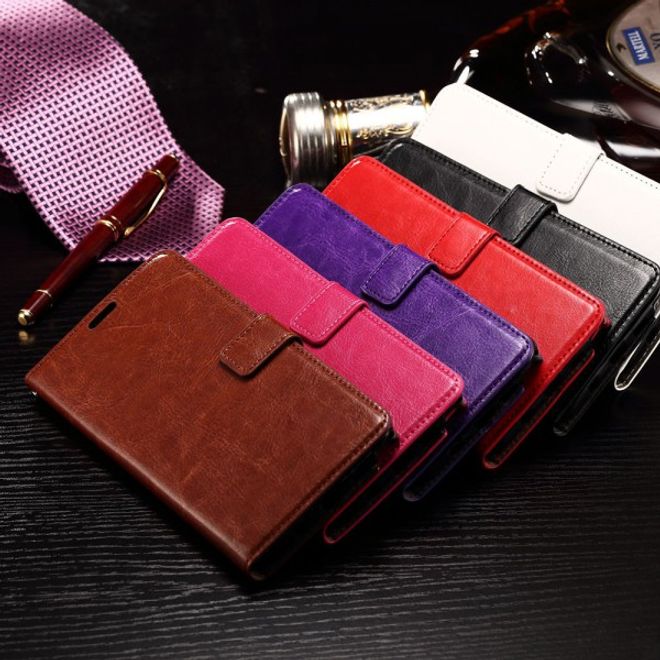 Samsung Galaxy Note 5 Elegantes Leder Case mit Standfunktion - rot