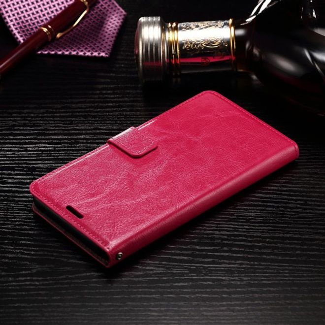 Samsung Galaxy Note 5 Elegantes Leder Case mit Standfunktion - rosa