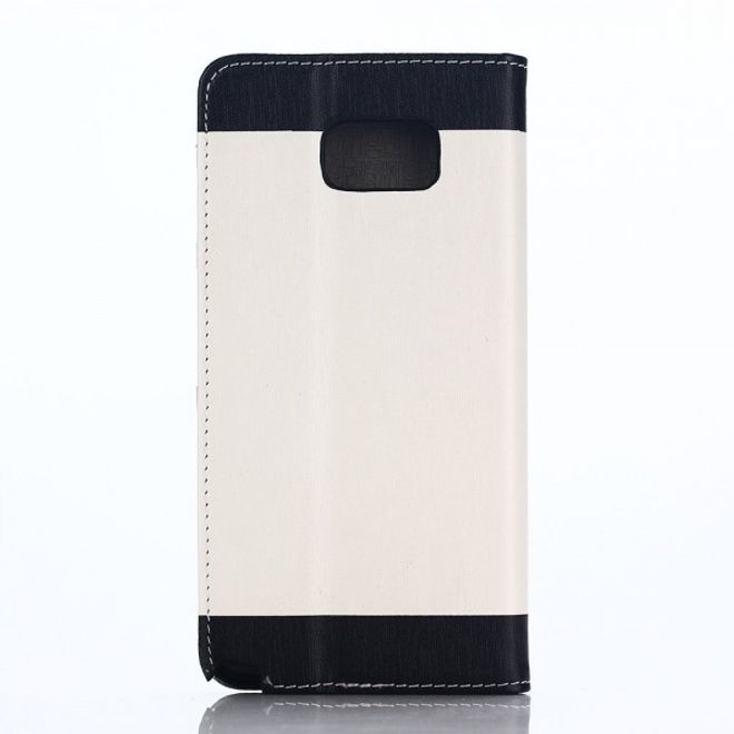 Samsung Galaxy Note 5 Leder Case mit seidenartiger Oberfläche - weiss