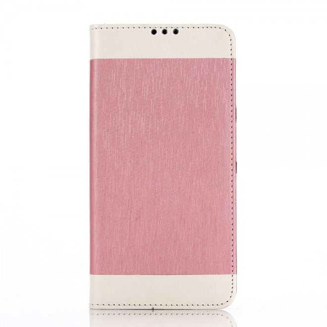 Samsung Galaxy Note 5 Leder Case mit seidenartiger Oberfläche - pink