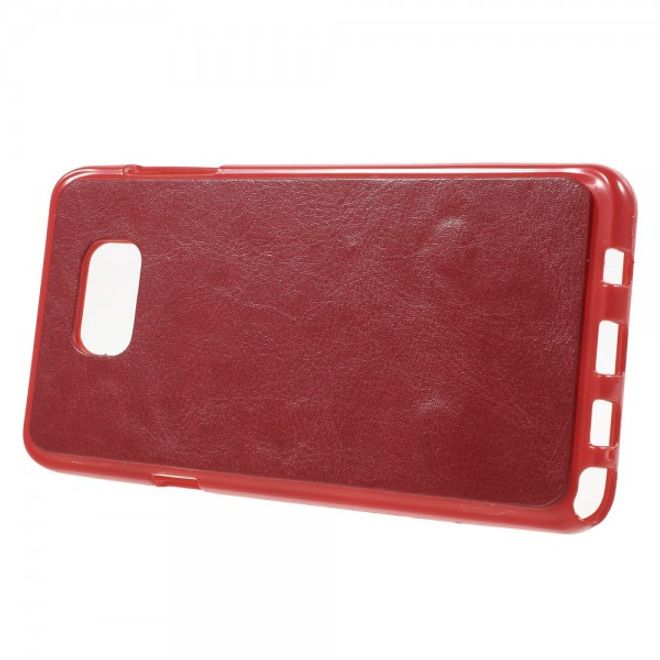 Samsung Galaxy Note 5 Magnetisches Leder Etui mit abnehmbarem Plastik Case - rot