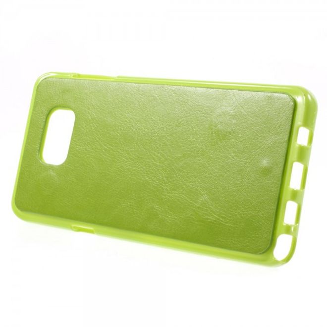 Samsung Galaxy Note 5 Magnetisches Leder Etui mit abnehmbarem Plastik Case - grün