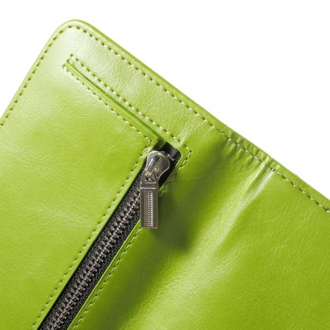 Samsung Galaxy Note 5 Magnetisches Leder Etui mit abnehmbarem Plastik Case - grün