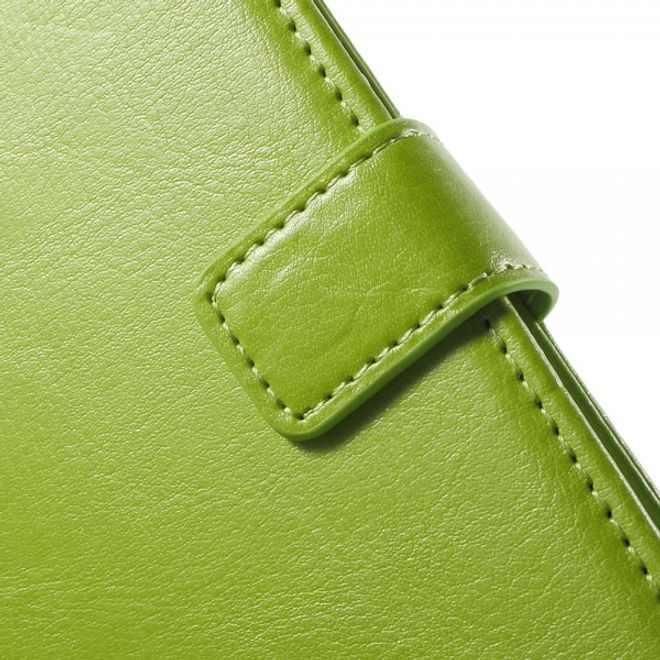 Samsung Galaxy Note 5 Magnetisches Leder Etui mit abnehmbarem Plastik Case - grün