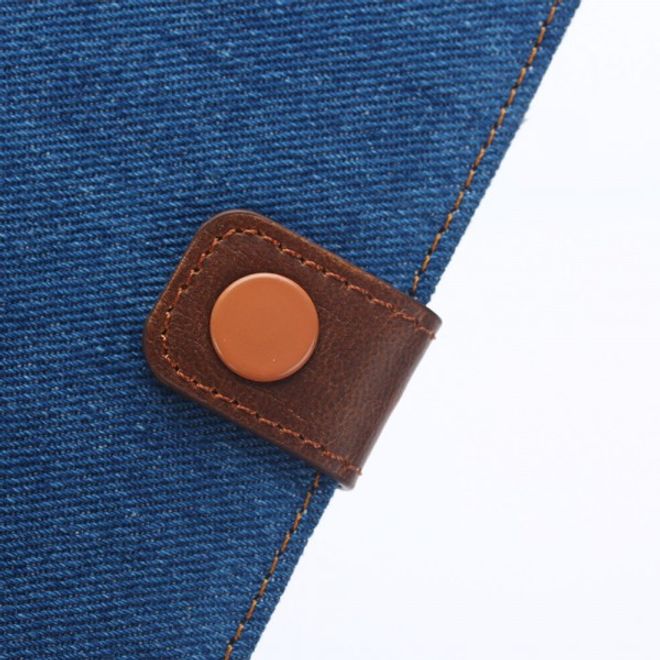 Samsung Galaxy Note 5 Leder Case im Jeans Look mit Standfunktion - blau