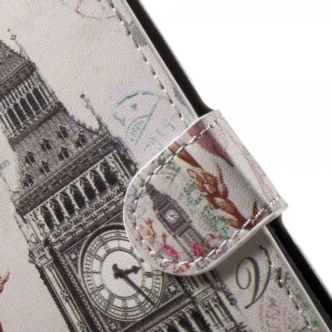 Samsung Galaxy Note 5 Leder Case mit Big Ben retro-style