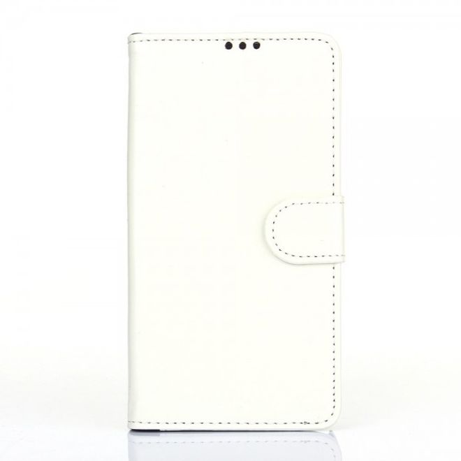 Samsung Galaxy Note 5 Elegantes Crazy Horse Leder Case - weiss