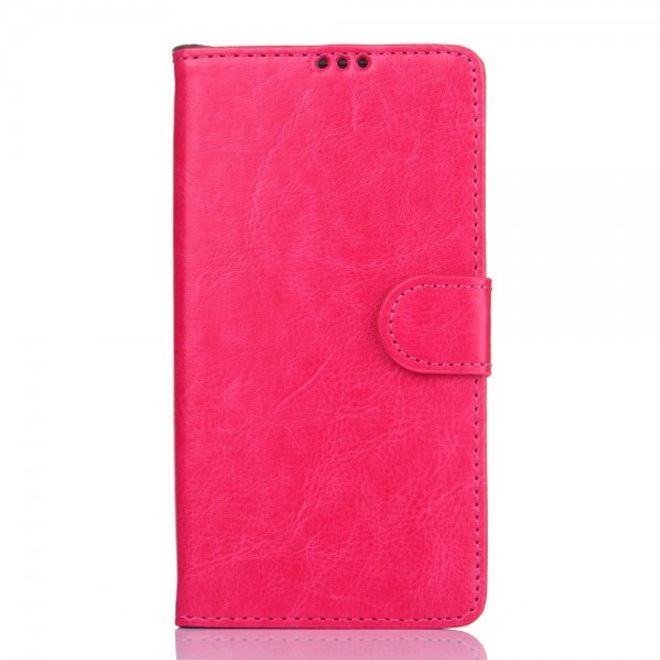 Samsung Galaxy Note 5 Elegantes Crazy Horse Leder Case - rosa