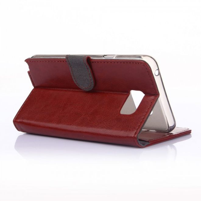 Samsung Galaxy Note 5 Elegantes Crazy Horse Leder Case - braun