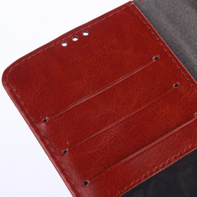 Samsung Galaxy Note 5 Elegantes Crazy Horse Leder Case - braun