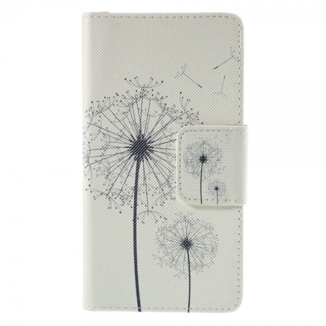 Samsung Galaxy Note 5 Leder Case mit fliegenden Löwenzahn