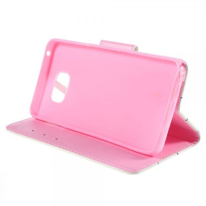 Samsung Galaxy Note 5 Leder Case mit fliegenden Löwenzahn