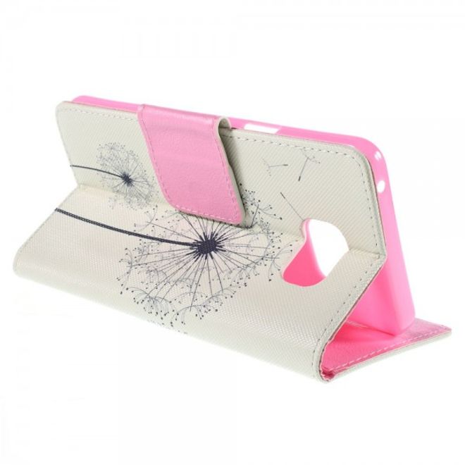 Samsung Galaxy Note 5 Leder Case mit fliegenden Löwenzahn