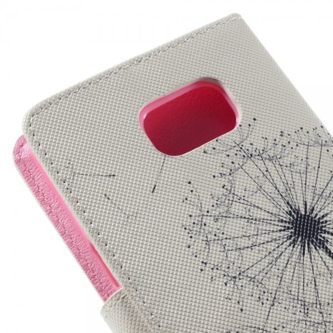 Samsung Galaxy Note 5 Leder Case mit fliegenden Löwenzahn