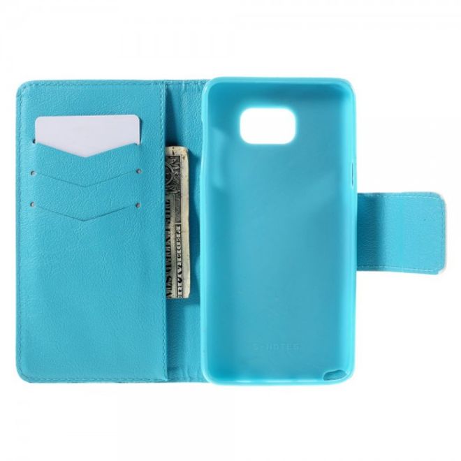 Samsung Galaxy Note 5 Leder Case mit wunderschönem Elefanten