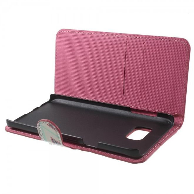 Samsung Galaxy Note 5 Leder Case mit geometrischem Muster