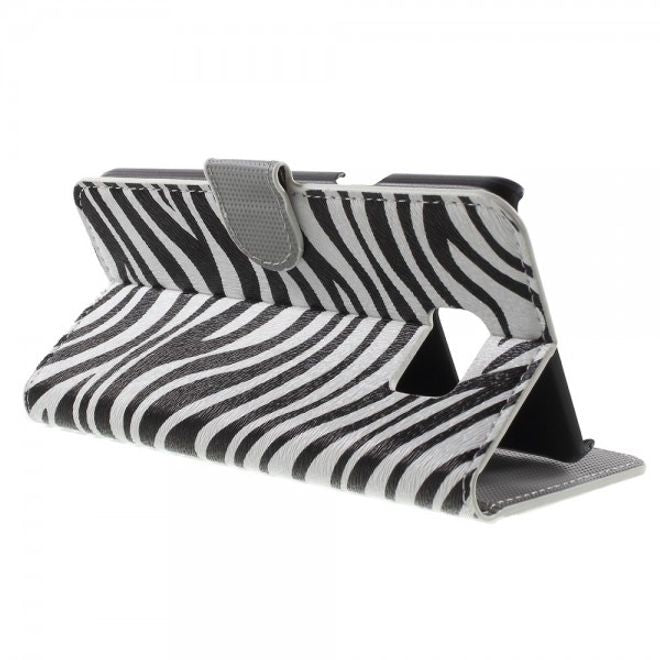 Samsung Galaxy Note 5 Leder Case mit Zebrastreifen