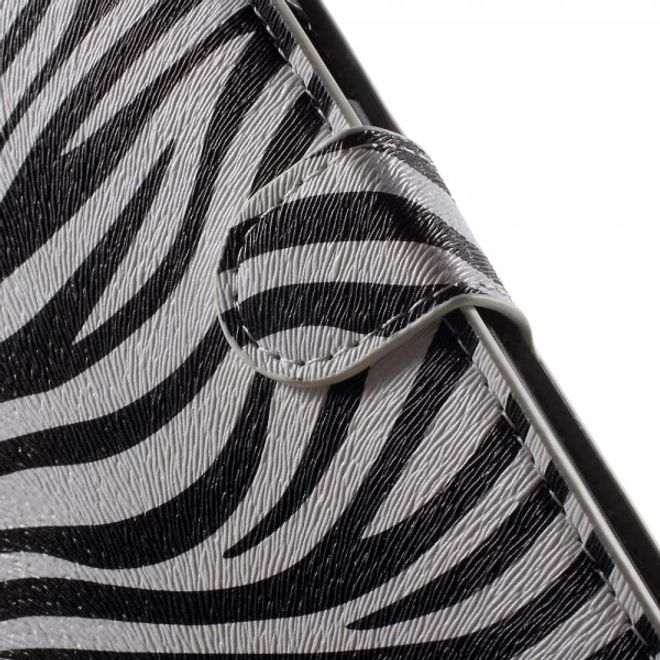Samsung Galaxy Note 5 Leder Case mit Zebrastreifen