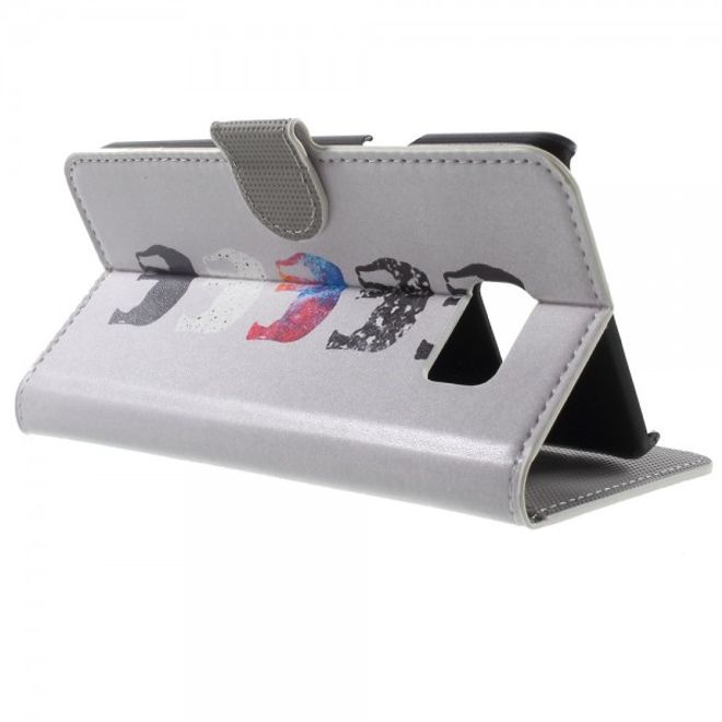 Samsung Galaxy Note 5 Leder Case mit kleinen Elefanten