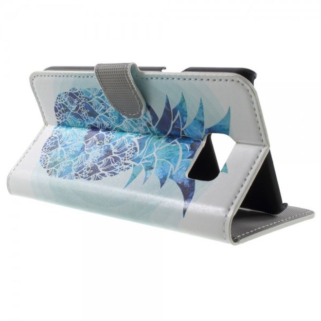 Samsung Galaxy Note 5 Leder Case mit blauer Ananas