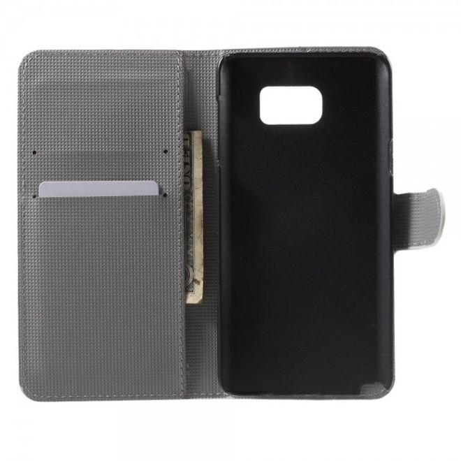 Samsung Galaxy Note 5 Leder Case mit blauer Ananas