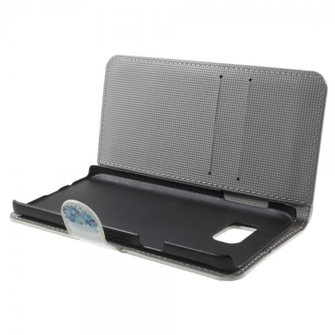 Samsung Galaxy Note 5 Leder Case mit blauer Ananas