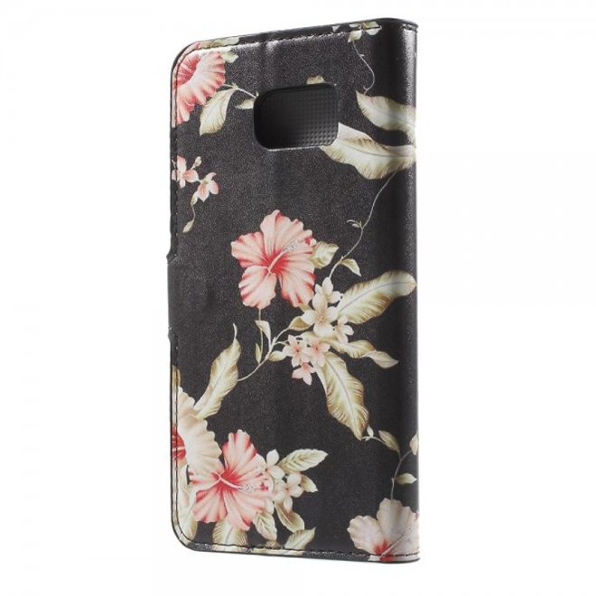 Samsung Galaxy Note 5 Leder Case mit entzückenden Blumen