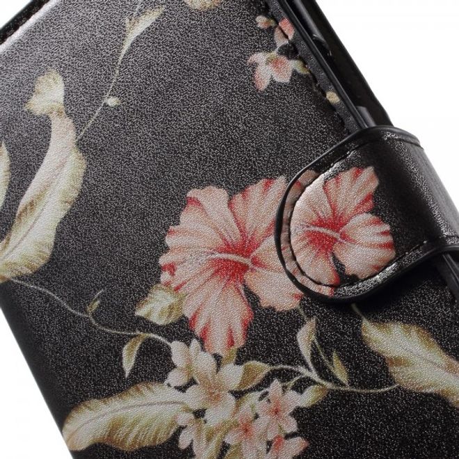Samsung Galaxy Note 5 Leder Case mit entzückenden Blumen