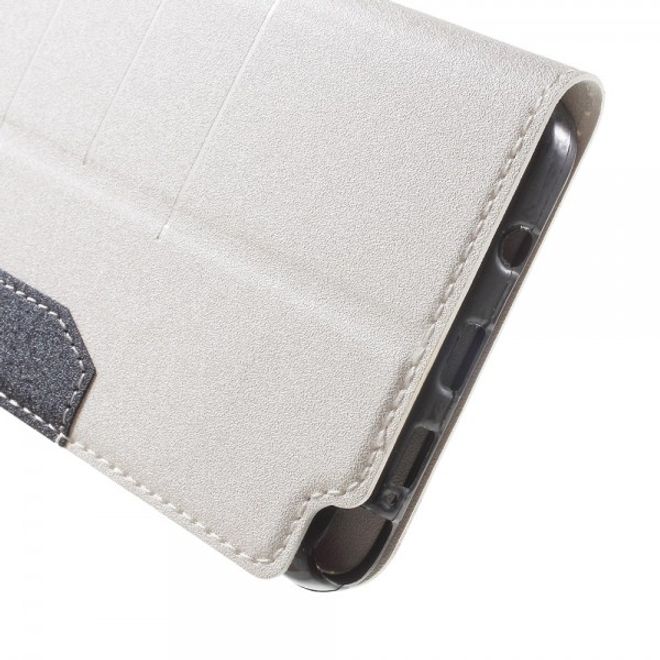 Samsung Galaxy Note 5 Leder Case mit Textur - weiss