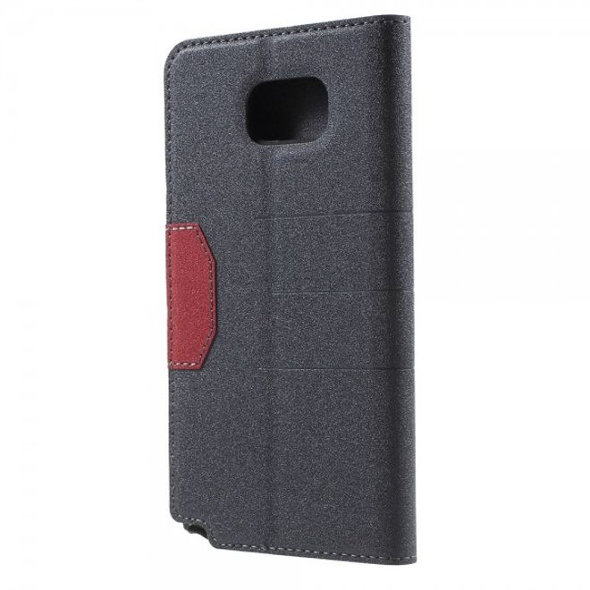 Samsung Galaxy Note 5 Leder Case mit Textur - grau