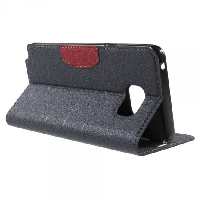 Samsung Galaxy Note 5 Leder Case mit Textur - grau