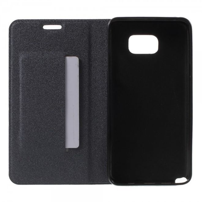 Samsung Galaxy Note 5 Leder Case mit Textur - grau