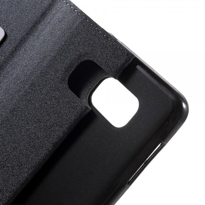 Samsung Galaxy Note 5 Leder Case mit Textur - grau