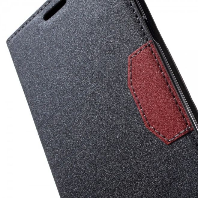 Samsung Galaxy Note 5 Leder Case mit Textur - grau