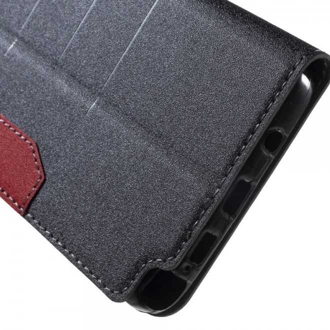 Samsung Galaxy Note 5 Leder Case mit Textur - grau