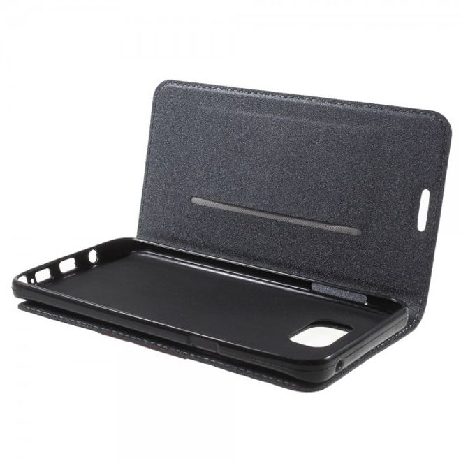 Samsung Galaxy Note 5 Leder Case mit Textur - grau