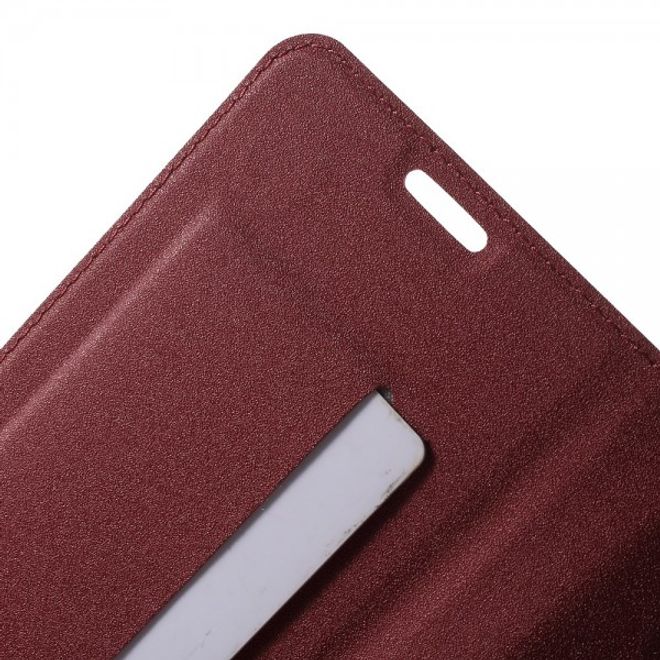 Samsung Galaxy Note 5 Leder Case mit Textur - rot