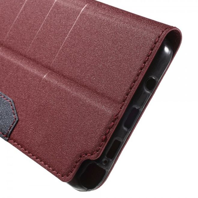Samsung Galaxy Note 5 Leder Case mit Textur - rot