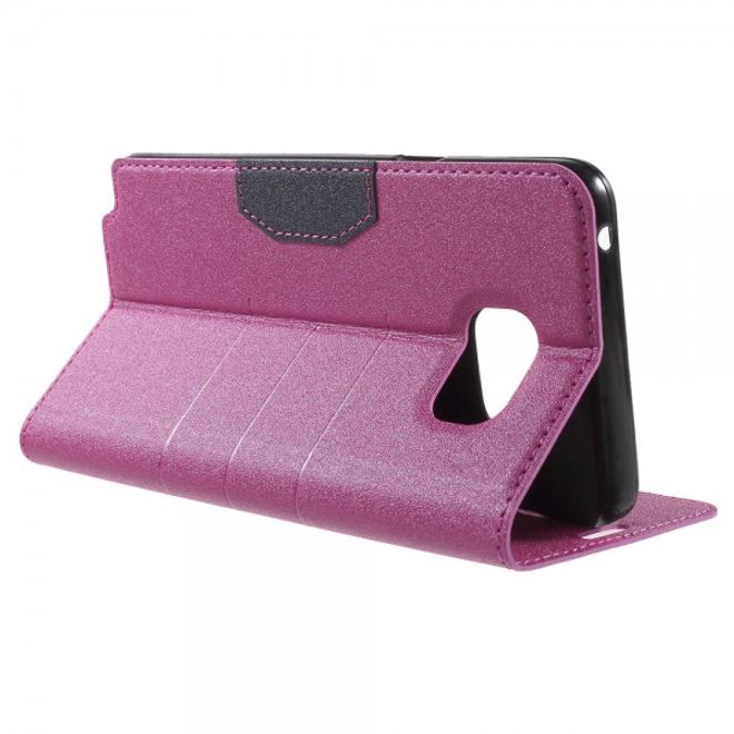 Samsung Galaxy Note 5 Leder Case mit Textur - rosa