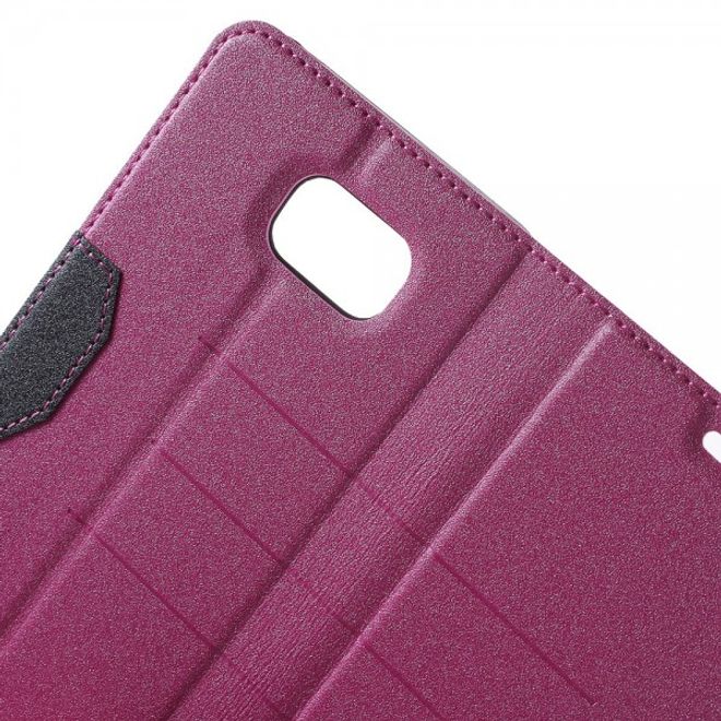 Samsung Galaxy Note 5 Leder Case mit Textur - rosa