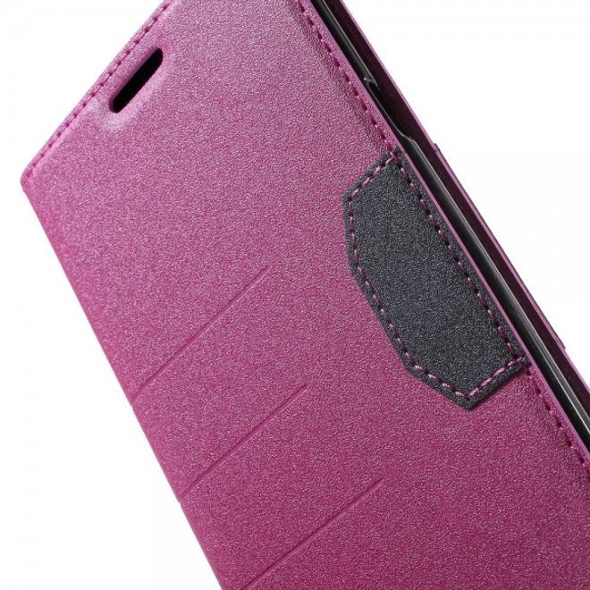 Samsung Galaxy Note 5 Leder Case mit Textur - rosa